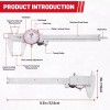 STANDARD GAGE Metric Dial Caliper Measuring Tool 0-150mm Range 4-Way