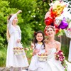 MAGICLULU Small Wicker Basket: Willow Flower Girl Basket Woven Willow