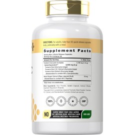 Doctor's Way Turmeric Curcumin Supplement 2000mg | 250 Capsules | with Black Pepper Extract | Non-GMO, Gluten Free Complex