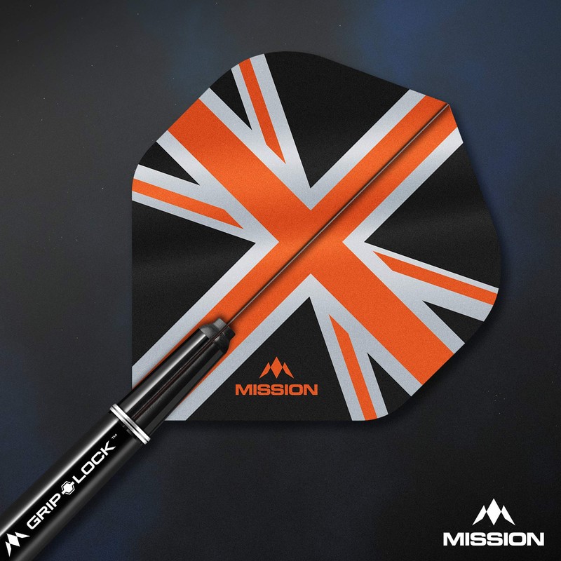 Mission Alliance 150 Black & Orange NO2 Dart Flights