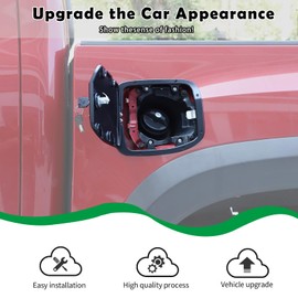 HAPPYHORSE Fuel Tank Cap Replacement Anti-theft Lock Cap Compatible with Toyot@ Tacoma 2016-2022 Automotive Fuel Tank Gas Filling Cap Decoration, Gas Tank Door Cap with Lock, BSDVO9GH