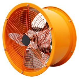 WYDDDARY 220V 16'' Axial Fan Cylinder Wall Mounted Extractor Fan Portable Ventilation Fan Cylinder Pipe Fan for Kitchen Warehouse and Workshop Air Volume 5400m³/H