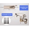 4 Pcs Milking Machine Liners,Black Milk Liner Soft Rubber Teat