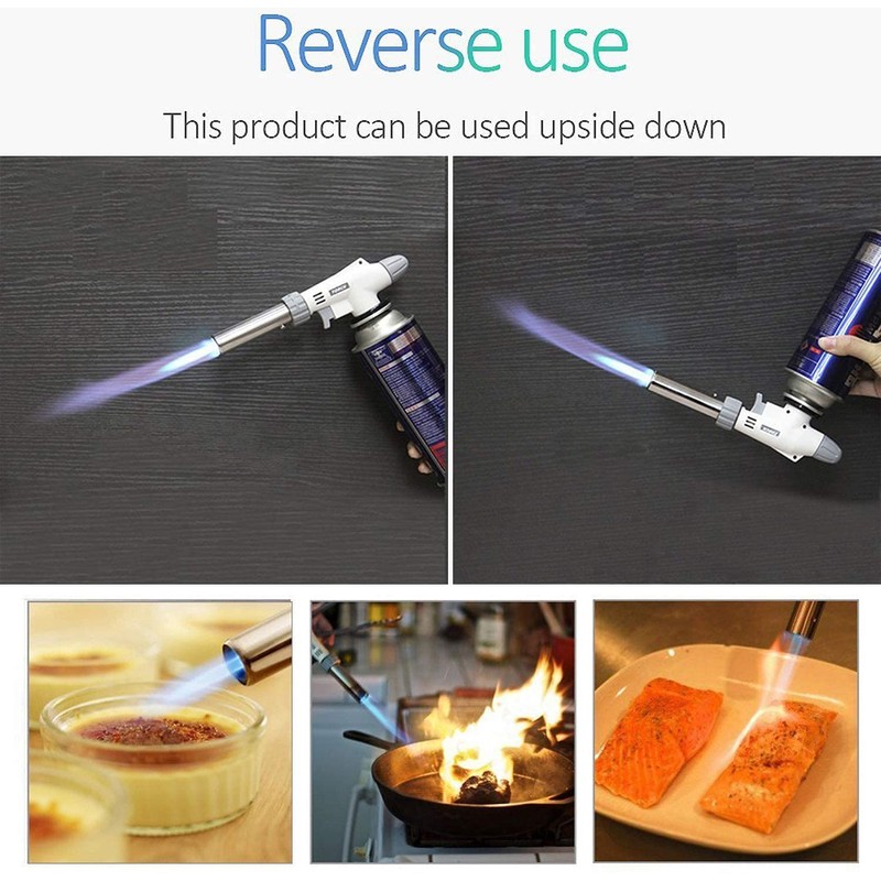FunOwlet Butane Torch, Reverse Use Culinary Kitchen Blow Lighter with