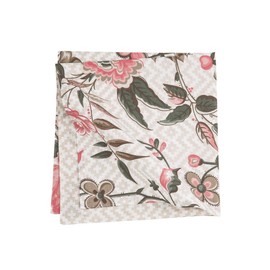 C&F Home Colonial Williamsburg Blair Garden Single Napkin Reversible Floral Cotton Machine Washable Napkin Tan