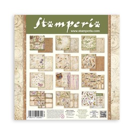 Stamperia - Scrapbook Paper Pad for Scrapbooks, Albums, Cards, Bullet Journals and More, Acid Free, Double-Sided, Perfect for Hobbies, Crafts, and Gifting (All Around) (30.5 x 30.5cm)