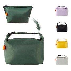 SUOXU Insulated Lunch Bag Leak Proof Thermal Lunch Tote for Adults Kids - Large Capacity Water Resistant Cooler Bag for Work, School, Picnic & Travel (Army Green)