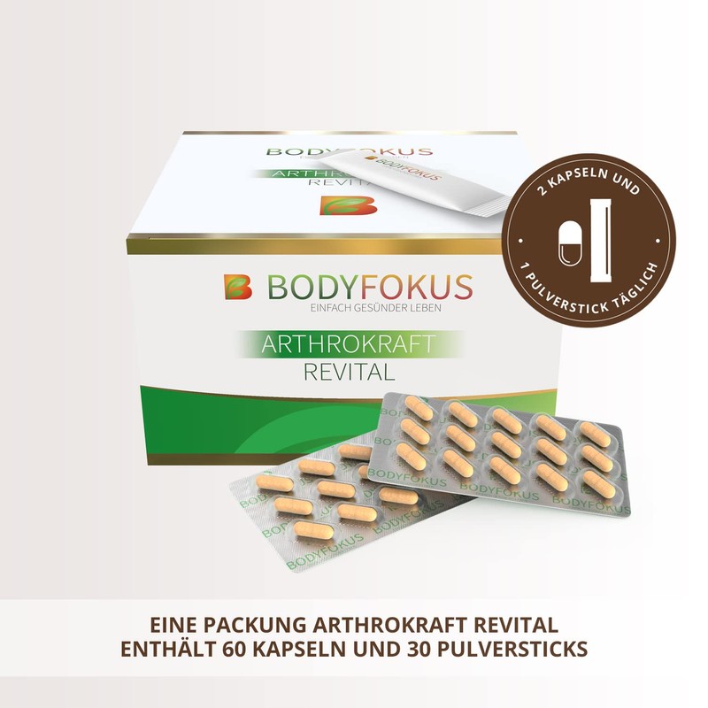 BodyFokus ArthroKraft Revital, 19-fold complex including collagen, MSM, glucosamine and