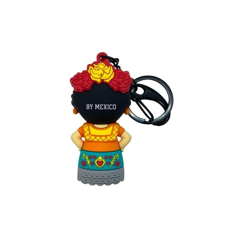 Llavero 3D Muñeca La Floreada By Mexico Accesorio