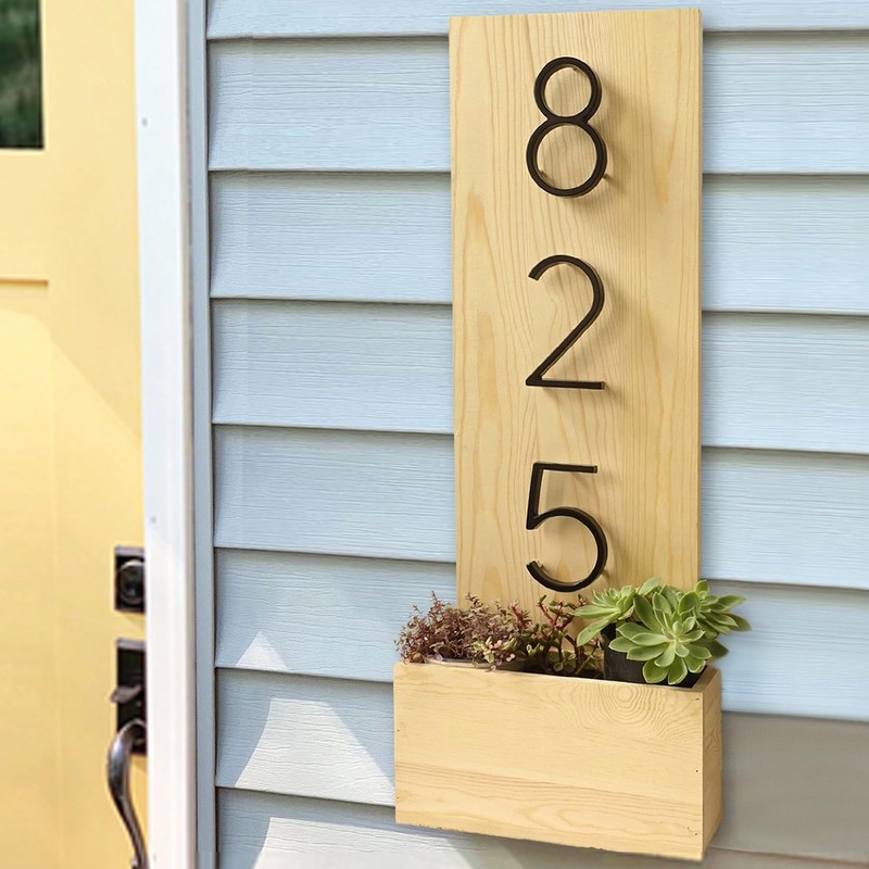 Hasware Floating House Number Sign, 12 cm, Modern Door Numbers,