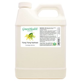 GreenHealth Ylang Ylang Hydrosol (Floral Water) - 32 fl oz Plastic Jug w/Cap - 100% Pure (NOT Oil)