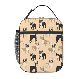 ainori - Lonchera reutilizable para niños, niñas y adultos, bolsa de almuerzo aislada para perro, bolsa de poliéster para la escuela, picnic, trabajo, viajes, playa o senderismo