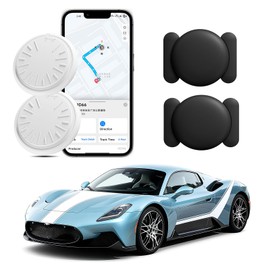 GPS Tracker for Vehicles - Hidden Tracking Devices for Cars, GPS Tracker No Monthly Fee, Car Tracker Device with Real-Time Location, Compact Tracker Device, Work with iOS and Android 2-Packs