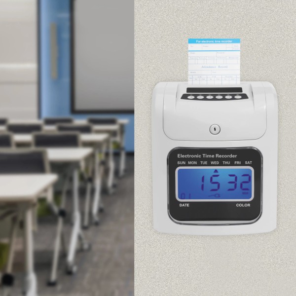Unbranded US LCD Employee Attendance Machine Time Clock Punch Card