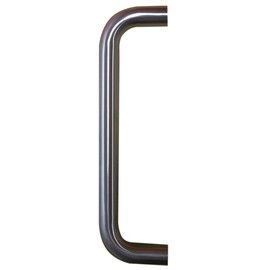 Jedo D Shaped Bolt Through Pull Handle 300 x 19mm Satin Stainless Steel