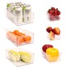 MVOVM Refrigerator Organizer Bins 6 Pack Fridge Organizers with Handles