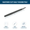 Benchmark Abrasives 6" Bastard Cut Half Round Hand File, Hardened
