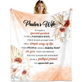 YDAISCU Pastors Wife Gifts, Pastor Wife Appreciation Gifts, Gift for Pastor Wife, Christmas Birthday Gifts for Pastors Wife Blanket 60"X50", Thank You Gifts for Pastor's Wife, Gifts for First Lady