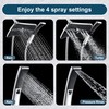 BRIGHT SHOWERS High Pressure Dual Shower Head Combo, Handheld Showerhead
