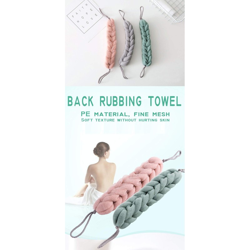 AARainbow 4 Packs Long Stretch Back Sponge with Rope Handles