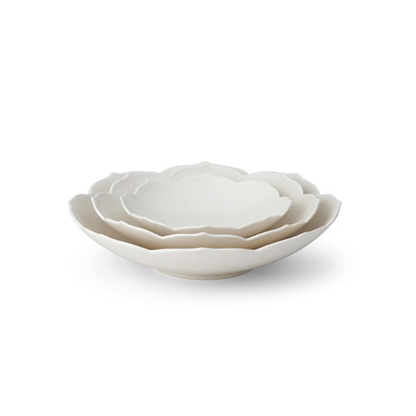 Gwangjuyo Yeonhwa Seolbit Yeonhwa Concave Dish Set (3p) / 광주요