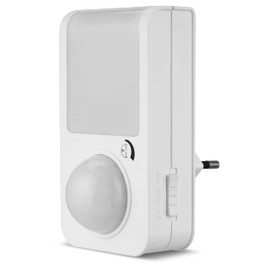 REV Nachtlicht Bewegungsmelder Steckdose, LED, Bewegungsmelder innen, 120°/6m, 5 Min. / Dauerbetrieb, weiss