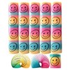 SHATCHI 12 Mini Rainbow Smiley Face Springs Slinky Pinata Party
