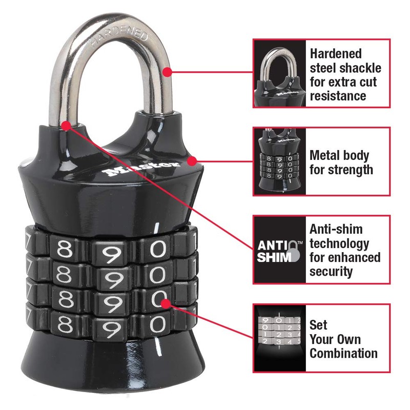 Master Lock Word Combination Lock, Set Your Own Combination Lock