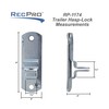 RecPro Trailer Cam-Action Hasp Lock Mechanism | Enclosed Trailer Door