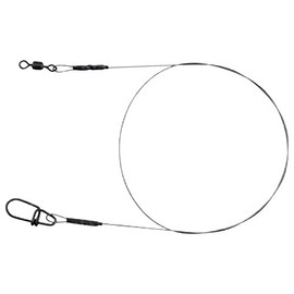 Spro Matt Black Leader 1x1 Titanium - Spinning Leader for Spin Fishing, Titanium Leader for Spin Fishing, Predatory Fish Leader, Pike Leader, Length/Diameter/Load Capacity: 40 cm/0.40 mm/15 kg - 33 lb