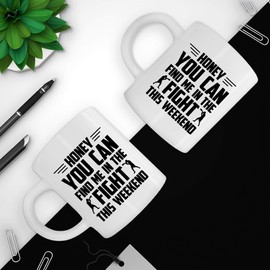 Boxing Mug Boxer Cup - Find me in the fight - Boxer Boxing Coach Wife Lover 11Oz Mugs Cups