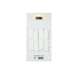 KREUL 45540 - Universelle Malschwämmchen zum Auftupfen von nahezu allen Farben, feinporig, ideal für Kinder zum Schablonieren, Stupfen und Tupfen von Quadraten und Rechtecken, 8 Stück, weiß