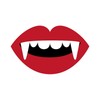 CafePress Vampire Teeth Rectangle Car Bumper Magnet