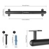 Dolibest 36 Inch Wall Mount Metal Handrail, Staircase Step Handrail,
