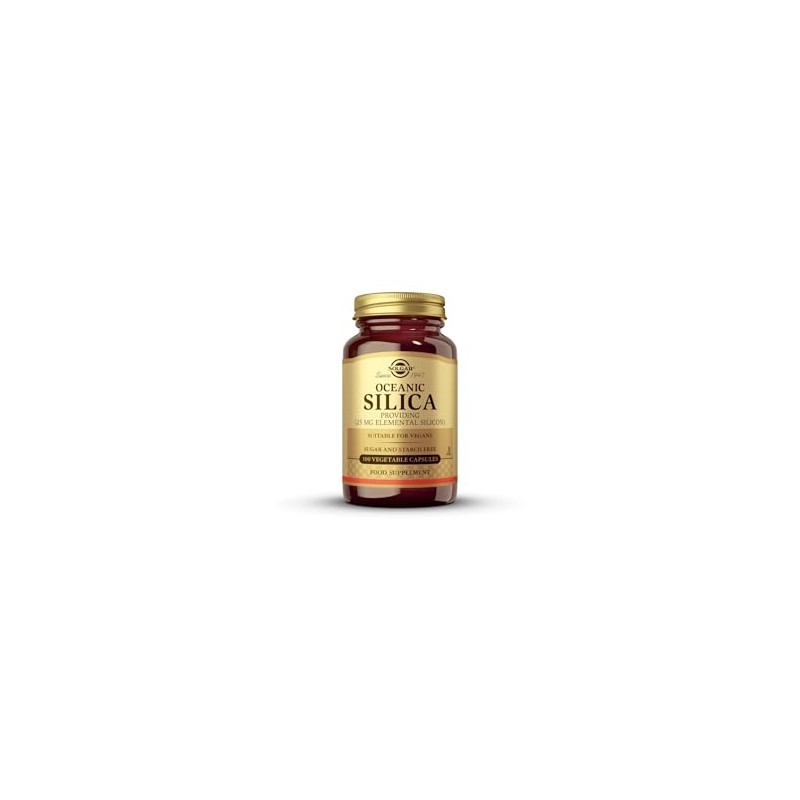 Solgar 25 mg Oceanic Silica Vegetable Capsules - Pack of