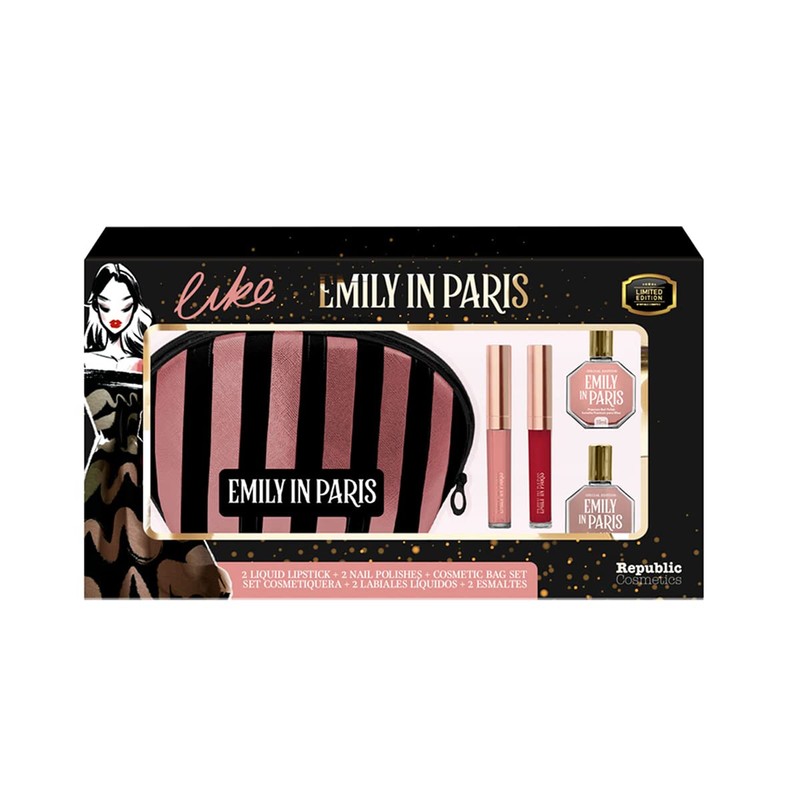 Emily In Paris - Set De Cosmetiquera V1. 2 Esmaltes