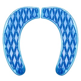 Gel Toilet Seat Cushion - Portable and Washable - Universal padded toilet seat for Standard U Shape Toilet Seats -Adhesive Toilet Seat Cushion for Women Seniors(Blue)