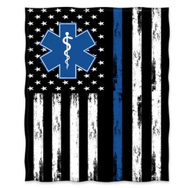 Jekeno EMT Blanket Gifts for Men Boy Dad Husband Son Friend Adult Home Bedroom Living Room Decor Soft Cozy Lightweight Plush Throw Blankets 50"x60"