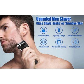 Electric Razor for Men,Shavers for Men Electric Razor Wet Dry