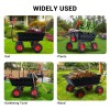 MERXENG 800 Lbs Heavy-Duty Poly Garden Dump Cart, Utility Dump