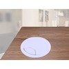 ZESLIV ABS Cable Grommet for Desk Cable Pass for Table
