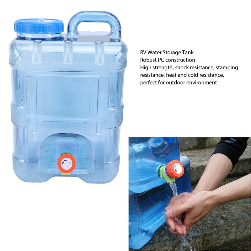 15L RV Water Tank Food Grade PC Portable Transparent Fresh