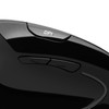 Adesso iMouse E90 - Wireless Left-Handed Vertical Ergonomic Mouse, Black