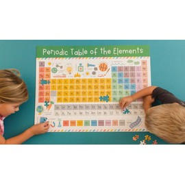 Periodic Table of Elements Jigsaw Puzzle by Pippi Post, 18 x 24 Inches Puzzles for Adults 500 Pieces, Educational Gifts for Puzzle Lovers, Chemistry Science Gifts for Students or Educators