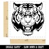 Fierce Tiger Face Self-Inking Rubber Stamp Ink Stamper - 1