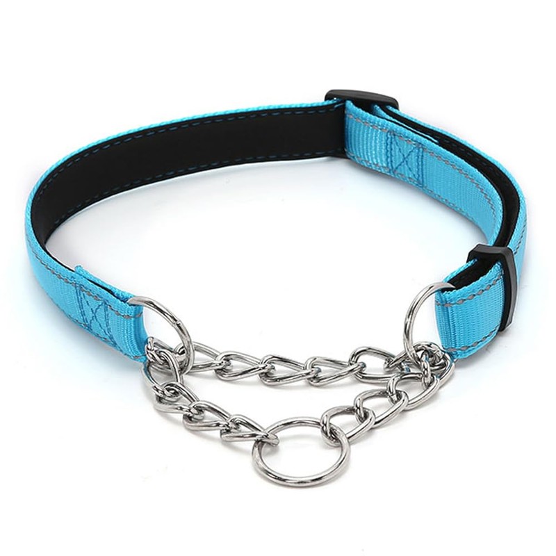 LOS ANDES Dog Choke Collar Martingale Collar with Limited Chain