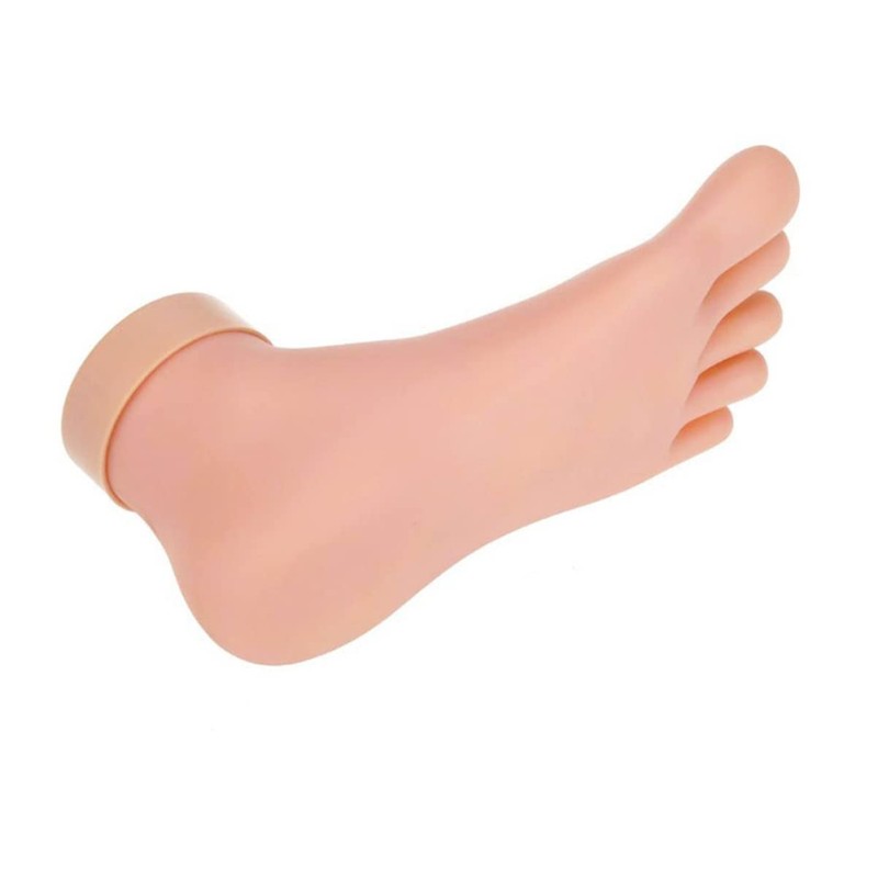 Baluue 1pc Plastic Foot Model Nail Art Practice Tool Real