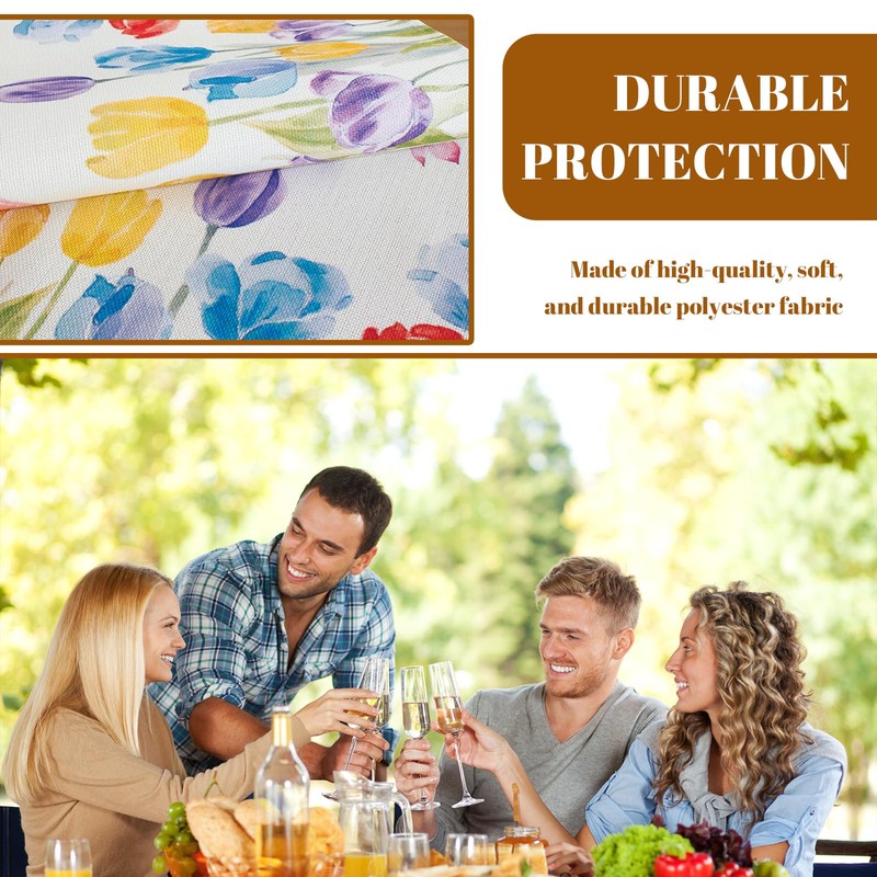 Zernblend 183 * 33 Cm Table Runner With Spring Flowers,