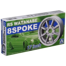 青島文化教材社(AOSHIMA) 1/24 ザ・チューンドパーツシリーズ No.4 RSワタナベ 8スポーク 17インチ プラモデル用パーツ