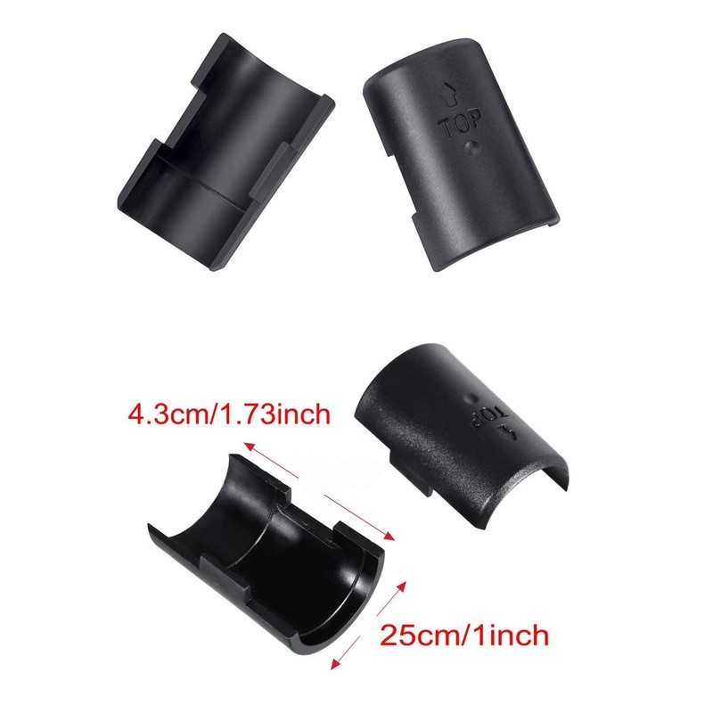 Wire Shelf Clips - 120 Pieces 60 Pairs Black Wire